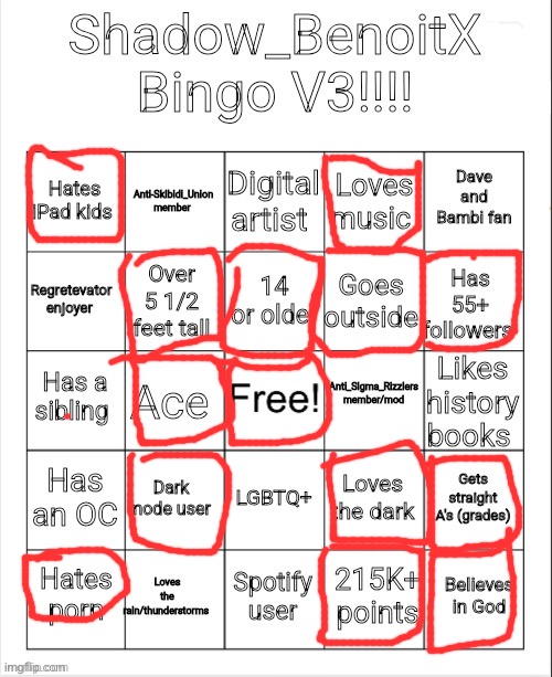 Shadow_BenoitX Bingo V3 | image tagged in shadow_benoitx bingo v3 | made w/ Imgflip meme maker