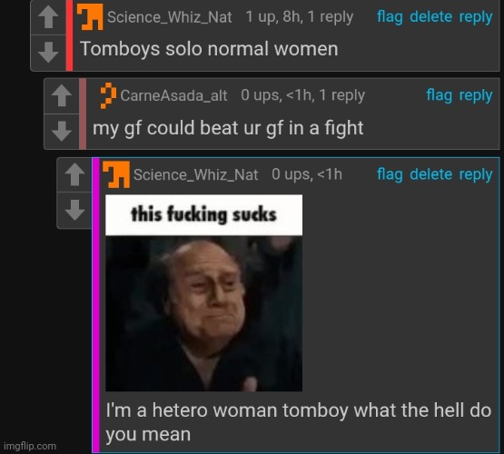 Gee guys I think I'm a straight masculine girl | made w/ Imgflip meme maker