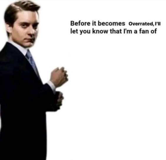 Before it becomes overrated I'll let you know that I'm a fan of Blank Meme Template