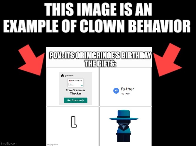 This image is an example of clown behavior dark mode | image tagged in this image is an example of clown behavior dark mode | made w/ Imgflip meme maker