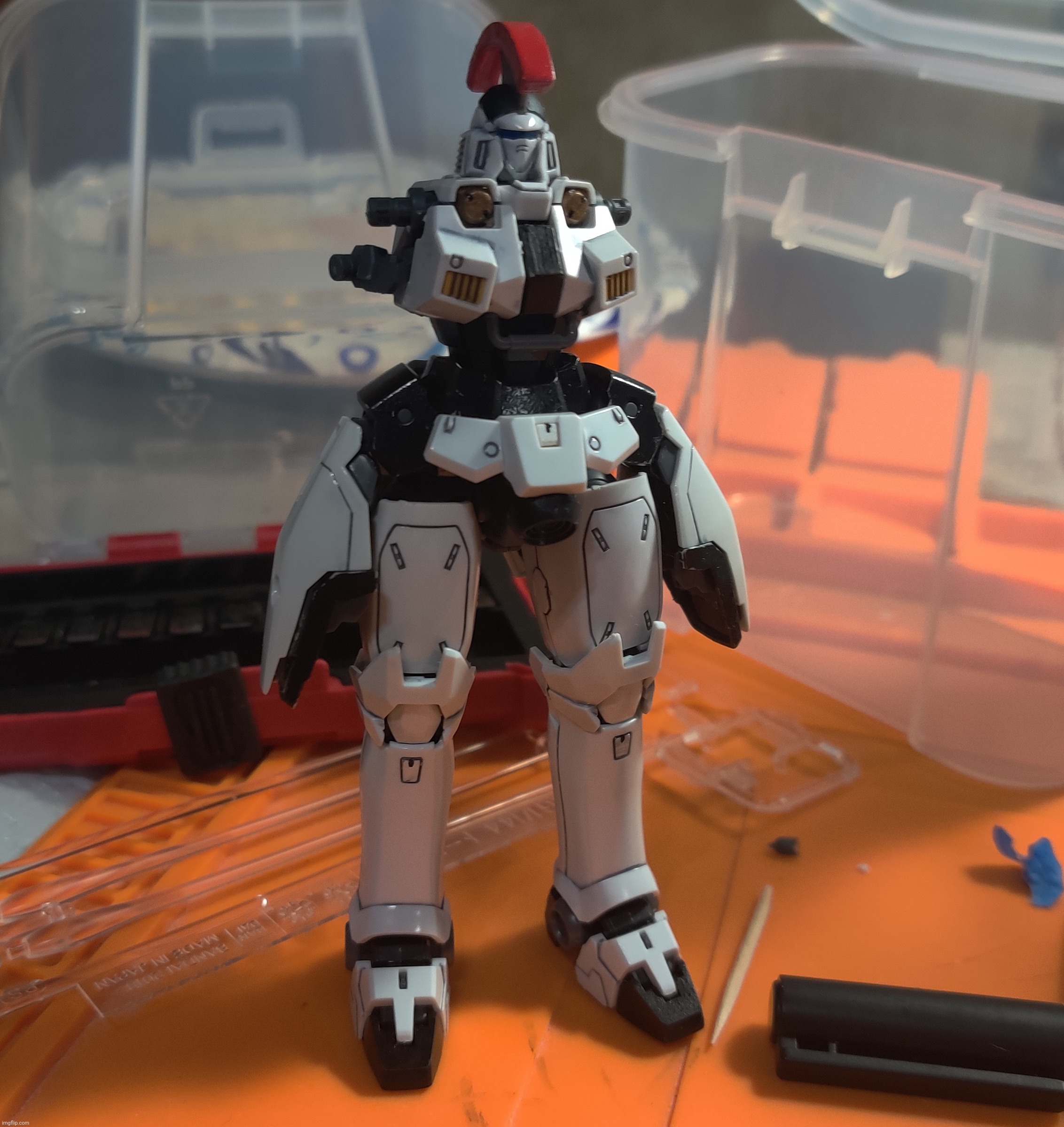 Givin' the tallgeese some upgrades (panel-lining) | made w/ Imgflip meme maker