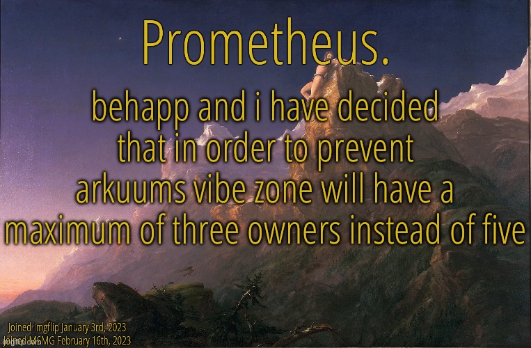 we were planning on introducing new owners after emosnake left and zari lost his owner | behapp and i have decided that in order to prevent arkuums vibe zone will have a maximum of three owners instead of five | image tagged in silver announcement template 9 0 | made w/ Imgflip meme maker