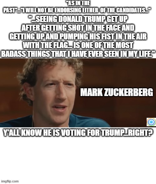 politics | Y'ALL KNOW HE IS VOTING FOR TRUMP...RIGHT? | image tagged in political meme | made w/ Imgflip meme maker