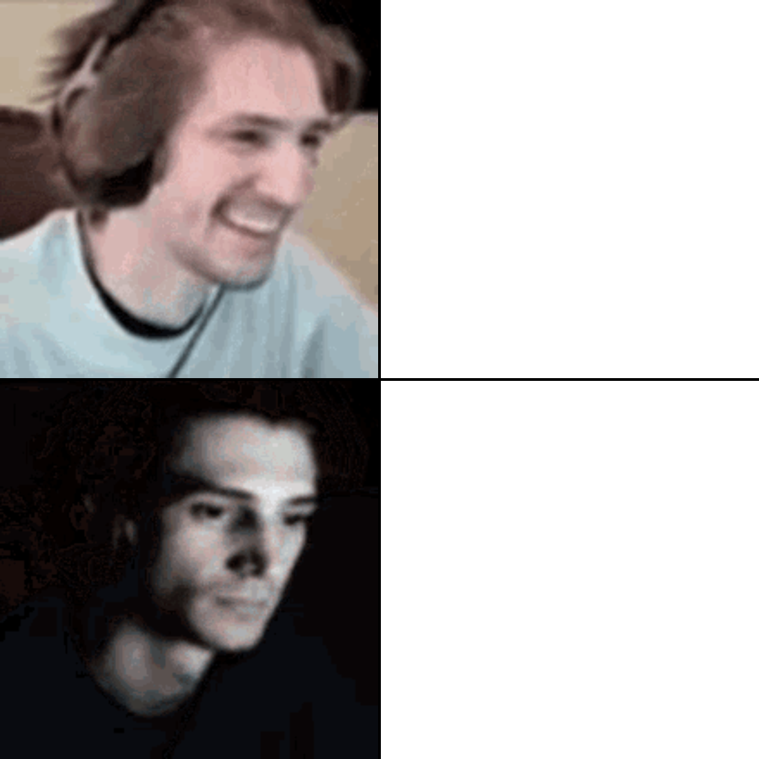 High Quality XqcDespair Blank Meme Template