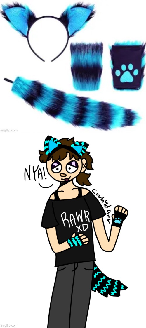 Nya! >:3 | image tagged in furry | made w/ Imgflip meme maker