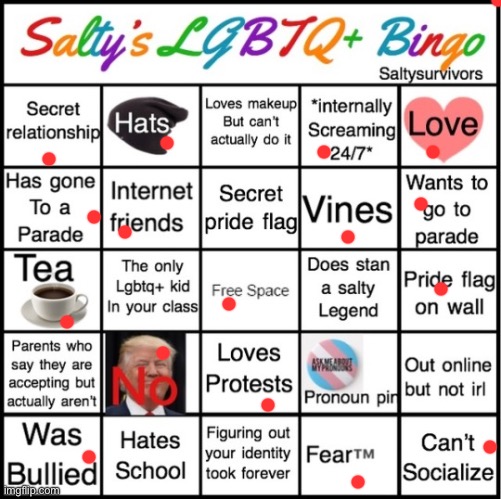 The Pride Bingo | image tagged in the pride bingo | made w/ Imgflip meme maker