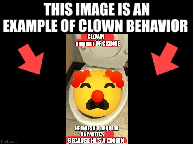 This image is an example of clown behavior dark mode | image tagged in this image is an example of clown behavior dark mode | made w/ Imgflip meme maker