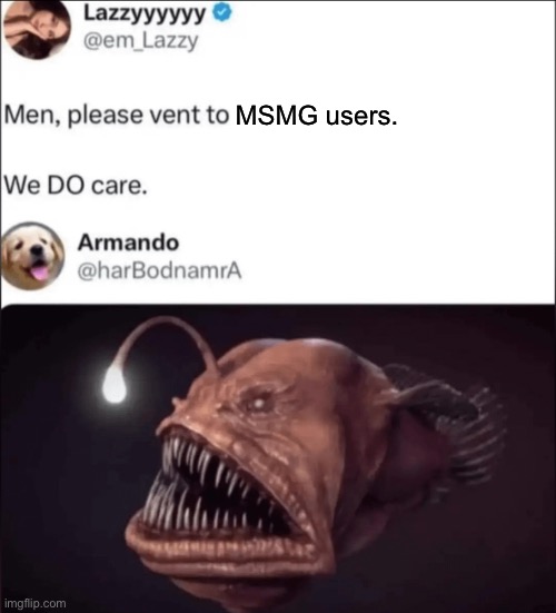Never venting again | MSMG users. | made w/ Imgflip meme maker