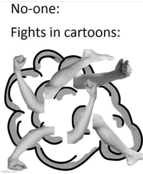 Cartoon fighting | made w/ Imgflip meme maker