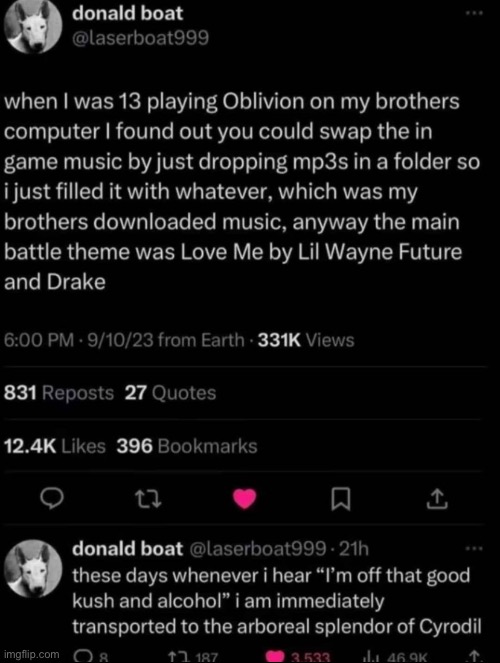 How any elder scrolls game was meant to be played | made w/ Imgflip meme maker