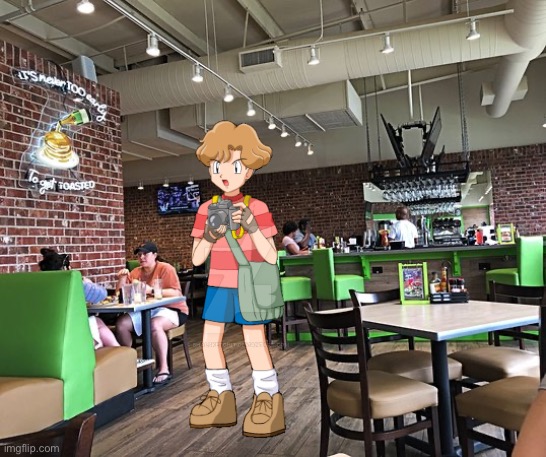 Todd is Getting Breakfast at The Toasted Yolk Cafe | image tagged in pokemon,anime,cartoon,video game,breakfast,manga | made w/ Imgflip meme maker