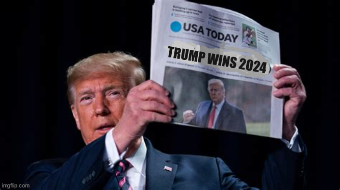 Trump wins 2024 | TRUMP WINS 2024 | image tagged in trump wins 2024,harris loses,america's new hitler | made w/ Imgflip meme maker