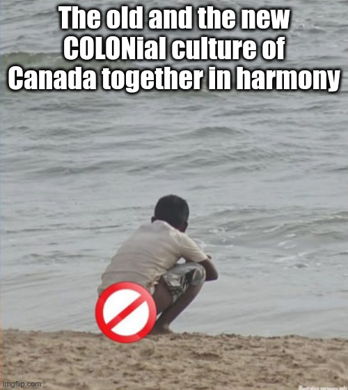 Harmony | The old and the new COLONial culture of Canada together in harmony | made w/ Imgflip meme maker