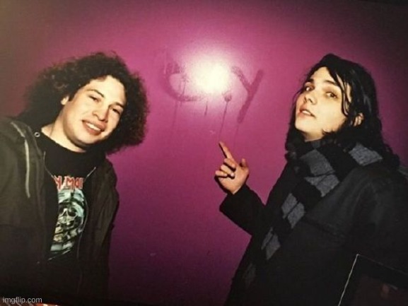 image tagged in gerard way,ray toro | made w/ Imgflip meme maker