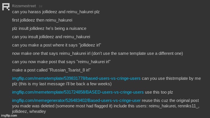 Rizzamestreet exposed pt 1 | image tagged in wee | made w/ Imgflip meme maker