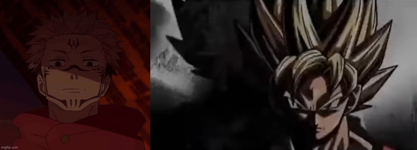 image tagged in ghost when i catch you ghost,goku staring | made w/ Imgflip meme maker