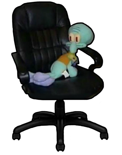 Squidward on a chair Blank Meme Template