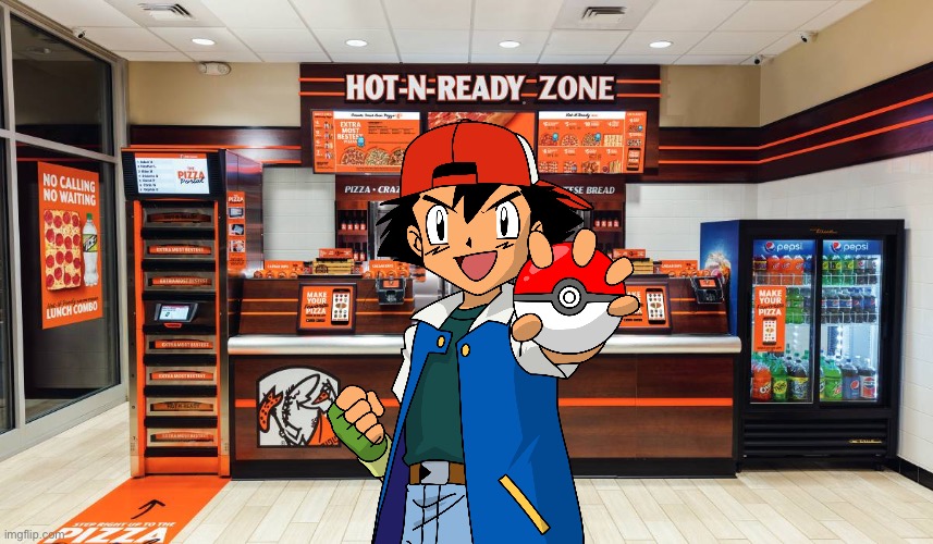 Little Caesars, gotta catch 'em all! | image tagged in anime,pokemon,video game,video games,pizza,manga | made w/ Imgflip meme maker