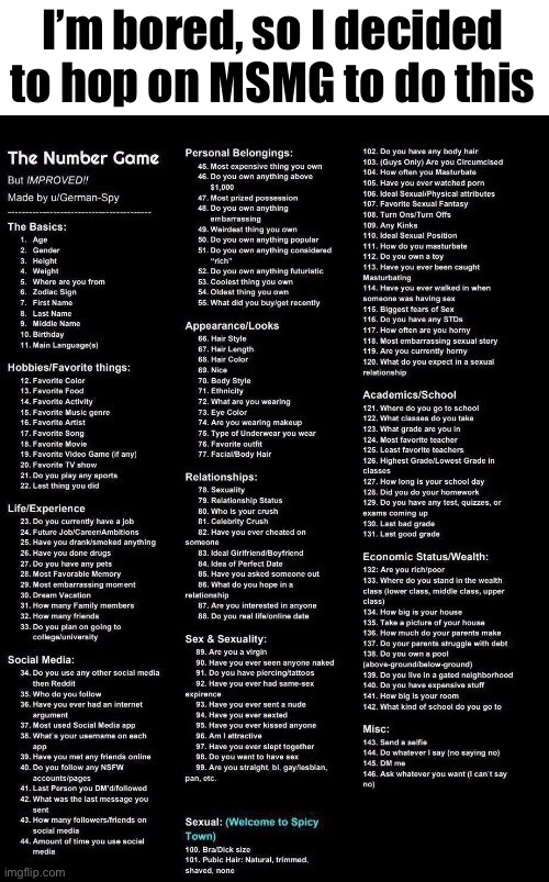 Pick a number | I’m bored, so I decided to hop on MSMG to do this | image tagged in pick a number | made w/ Imgflip meme maker