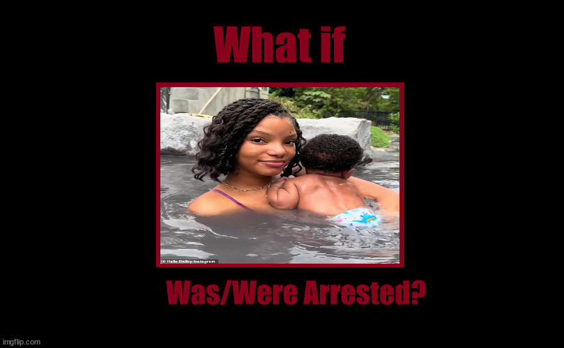 what if halle bailey were arrested ? | image tagged in what if blank were arrested,actress,evil,actors,hollywood,movies | made w/ Imgflip meme maker