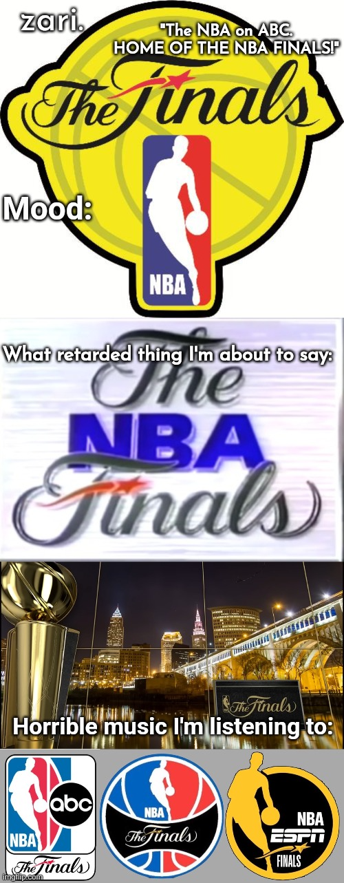 zari.'s NBA Finals temp Blank Meme Template