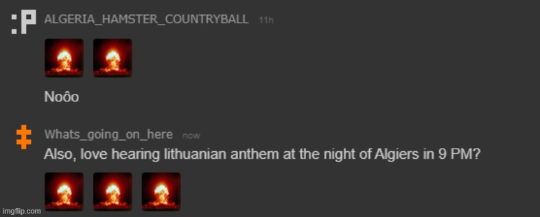 We are hearing Anthem at 9 PM with this one! | image tagged in bye bye,algeria_hamster_countryball sucks | made w/ Imgflip meme maker