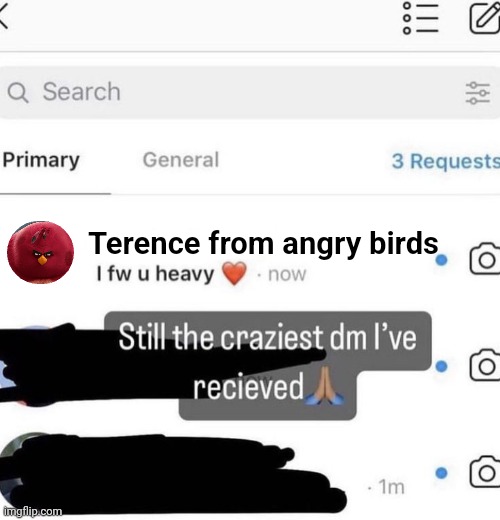 Terence from angry birds | made w/ Imgflip meme maker