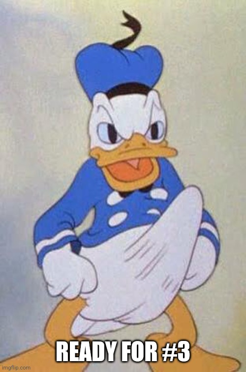 READY FOR #3 | image tagged in horny donald duck | made w/ Imgflip meme maker