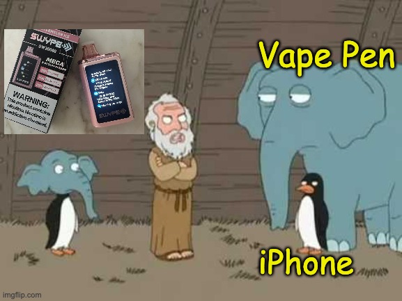 Swype, the vape pen that is also a phone | Vape Pen; iPhone | image tagged in vape,phone | made w/ Imgflip meme maker