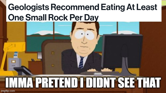 rock soup | IMMA PRETEND I DIDNT SEE THAT | image tagged in memes,aaaaand its gone,rocks | made w/ Imgflip meme maker
