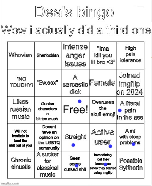 Damn I'm unrelated as hell | image tagged in dea's bingo | made w/ Imgflip meme maker