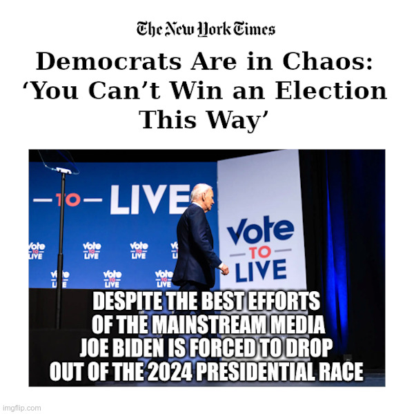 Democrats Are in Chaos: ‘You Can’t Win an Election This Way’ | image tagged in mainstream media,democrats,joe biden,secret service,kimberly cheatle,failure | made w/ Imgflip meme maker