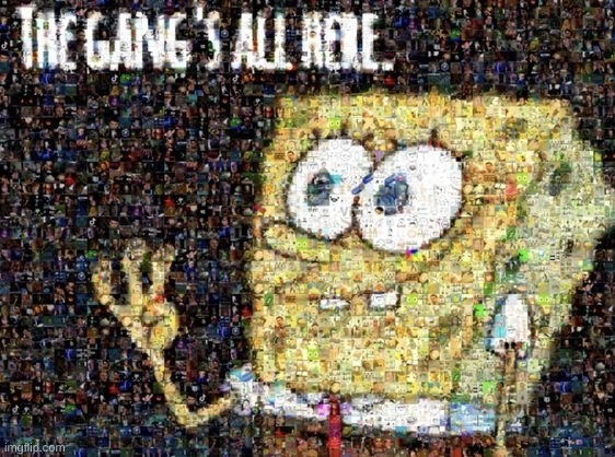 The Gang's All Here Blank Meme Template