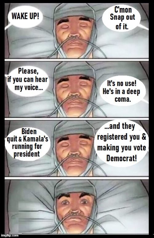 Things Worse than Death! | image tagged in vince vance,coma,vote democrat,kamala harris,memes,voter fraud | made w/ Imgflip meme maker