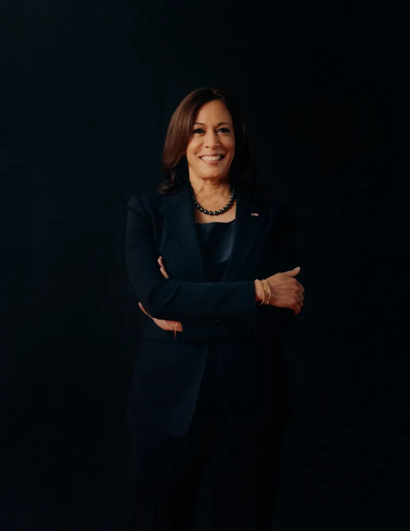 High Quality Korrupt Kamala in Black Blank Meme Template