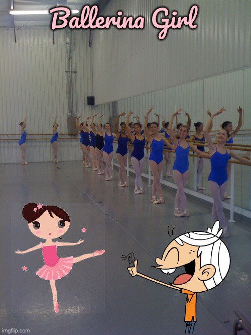 Ballerina Girl (Loud House Cover) | Ballerina Girl | image tagged in ballerina,girl,girls,lincoln loud,the loud house,ballet | made w/ Imgflip meme maker