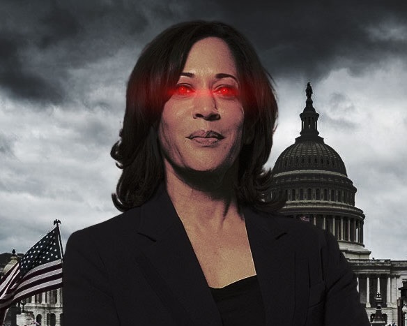 Dark Kamala Rises Blank Meme Template