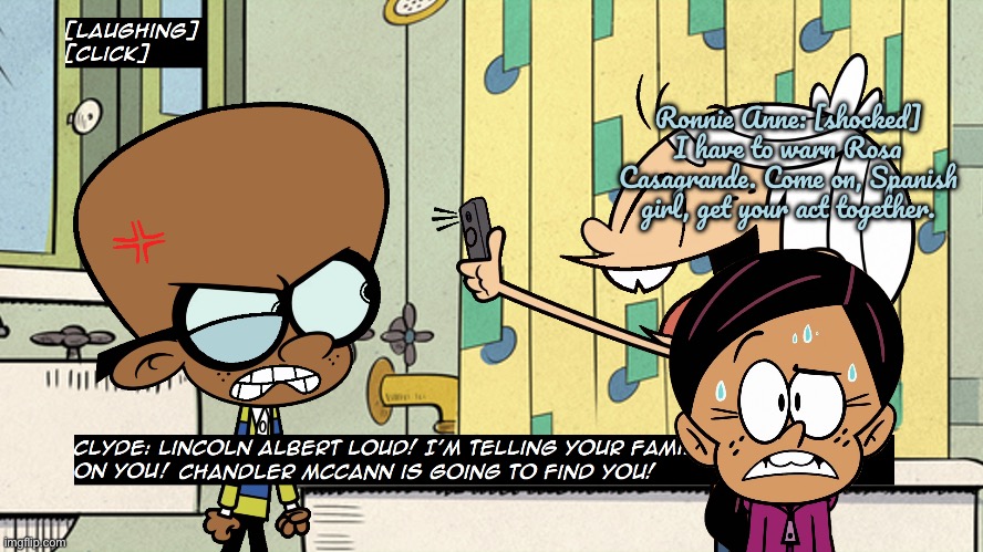 R. A. Santiago's Reaction to Shaving Bad (CC) | Ronnie Anne: [shocked] I have to warn Rosa Casagrande. Come on, Spanish girl, get your act together. | image tagged in the loud house,lincoln loud,nickelodeon,girl,ronnie anne santiago,ronnie anne | made w/ Imgflip meme maker