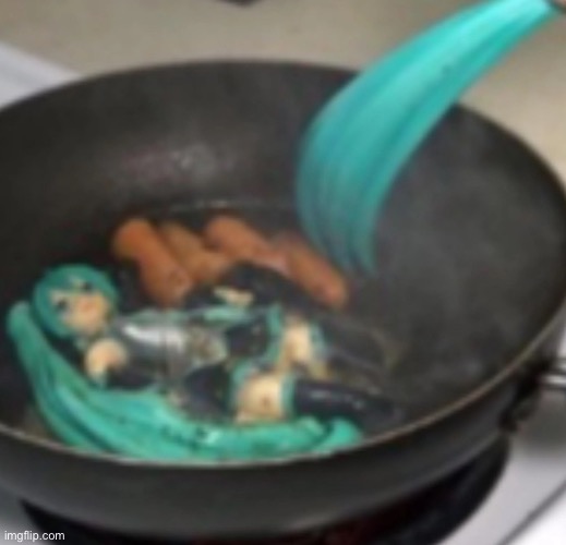 Miku cooking | image tagged in sonic | made w/ Imgflip meme maker