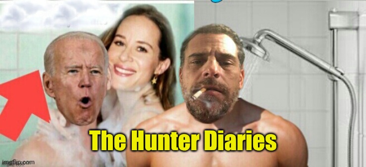 Joe Ashley Hunter Biden Shower | The Hunter Diaries | image tagged in joe ashley hunter biden shower | made w/ Imgflip meme maker