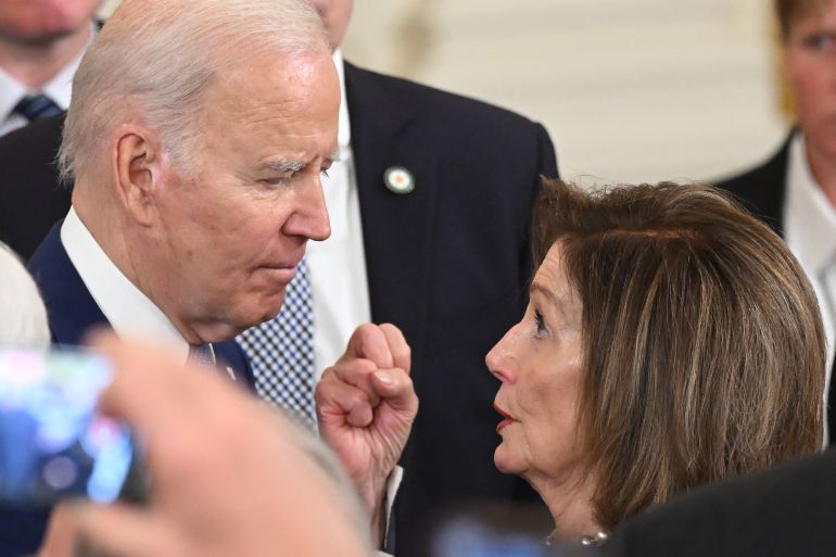 High Quality Pelosi threatens Biden Blank Meme Template