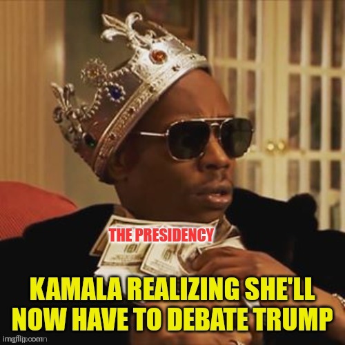 She be doomed | image tagged in dave chappelle,kamala harris,doomed | made w/ Imgflip meme maker