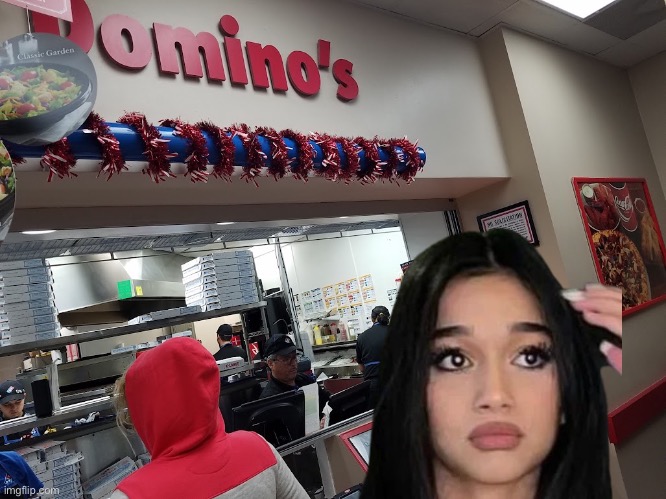 Jasmine Mir <3 Domino's Pizza! | image tagged in pizza,miami,florida,girl,pretty girl,beautiful girl | made w/ Imgflip meme maker