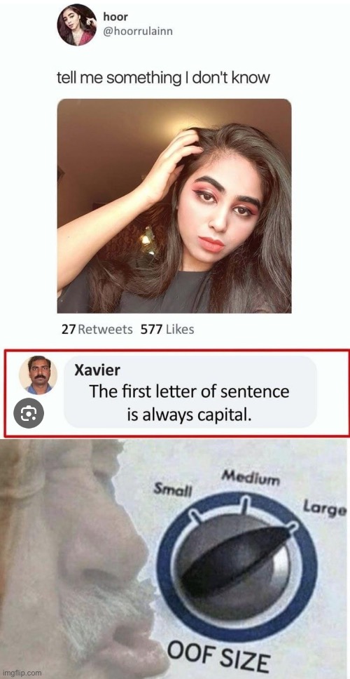 More Xavier roasts | image tagged in oof size large,roasted,comments | made w/ Imgflip meme maker