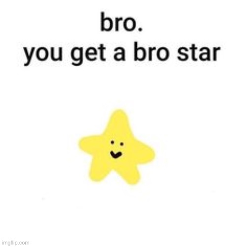 bro star | image tagged in bro star | made w/ Imgflip meme maker