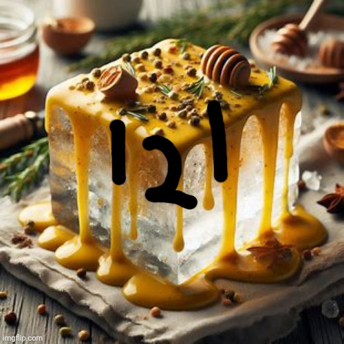 Block of ice covered in honey mustard | image tagged in block of ice covered in honey mustard | made w/ Imgflip meme maker