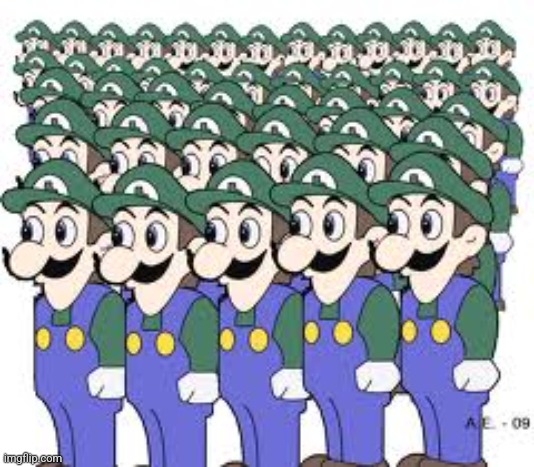 Weegee army | image tagged in weegee army | made w/ Imgflip meme maker