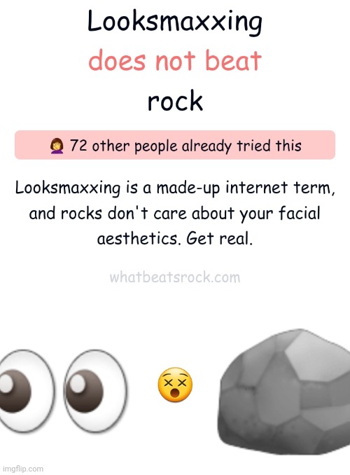 image tagged in whatbeatsrock | made w/ Imgflip meme maker