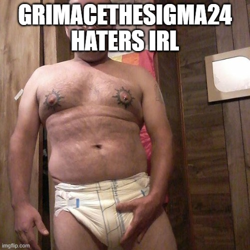 grimacethesigma24 haters irl Blank Meme Template