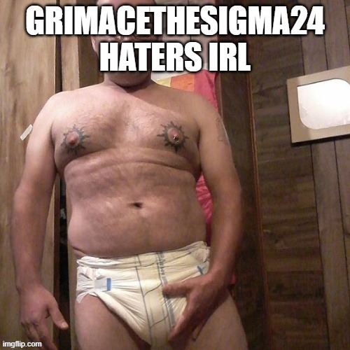 grimacethesigma24 haters irl | image tagged in grimacethesigma24 haters irl | made w/ Imgflip meme maker